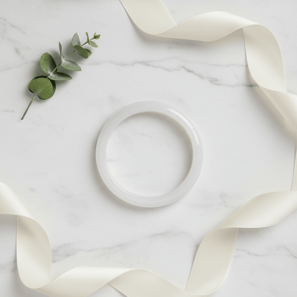White Moonstone Bangle (52mm)