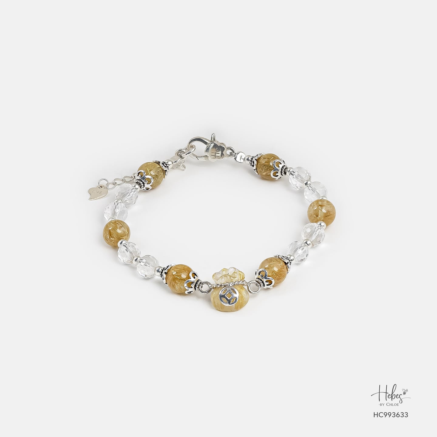 Yellow Rutilated Quartz Bracelet 993633