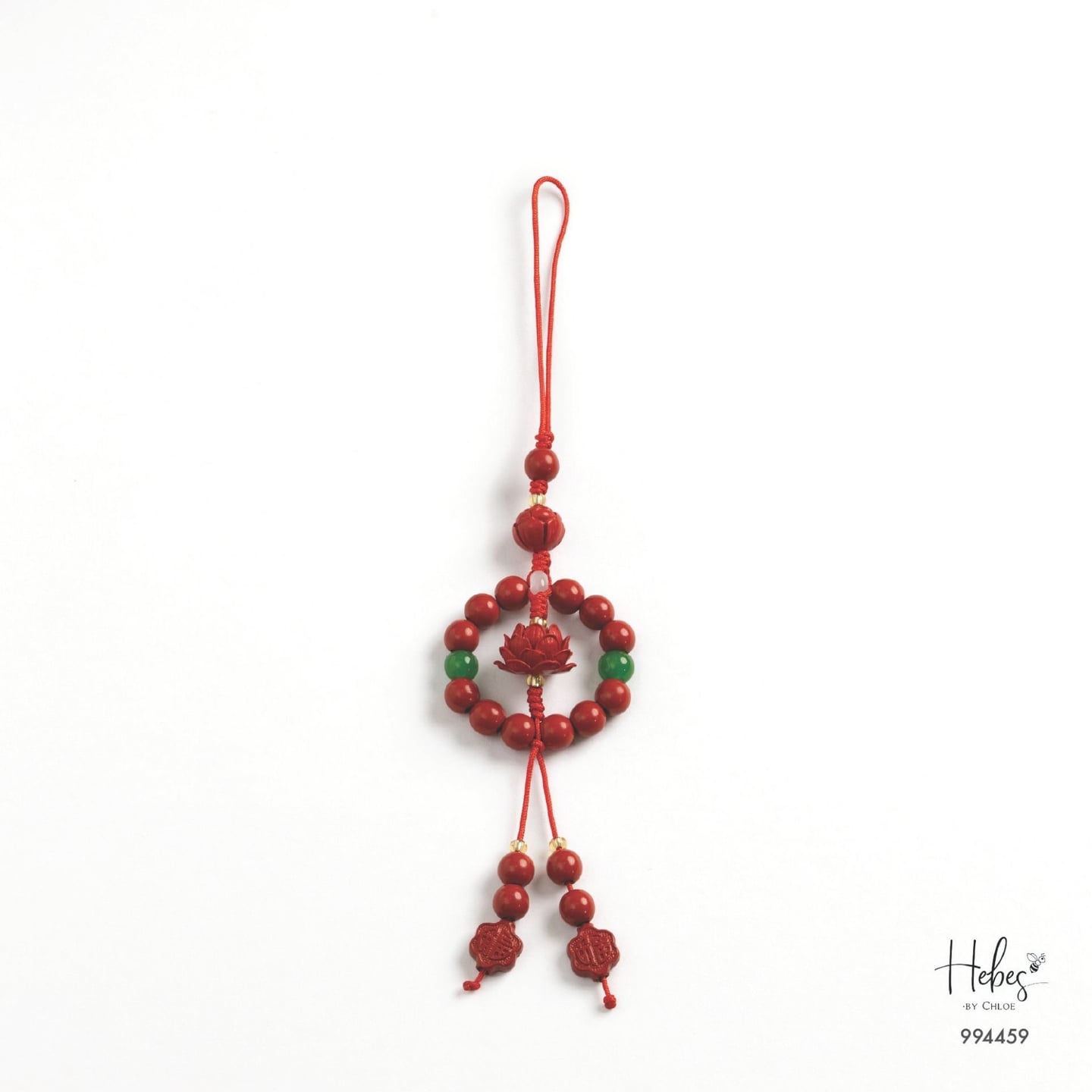 Cinnabar Lotus Hanging Charm 994459