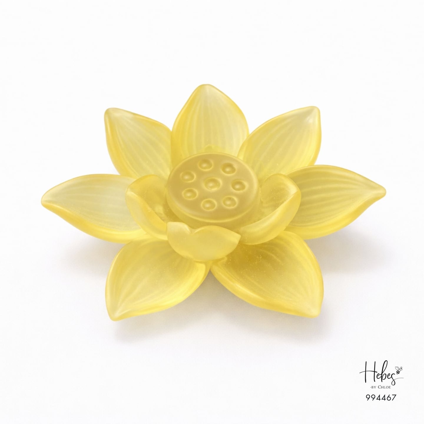 Yellow Glass Lotus Incense Burner 994467