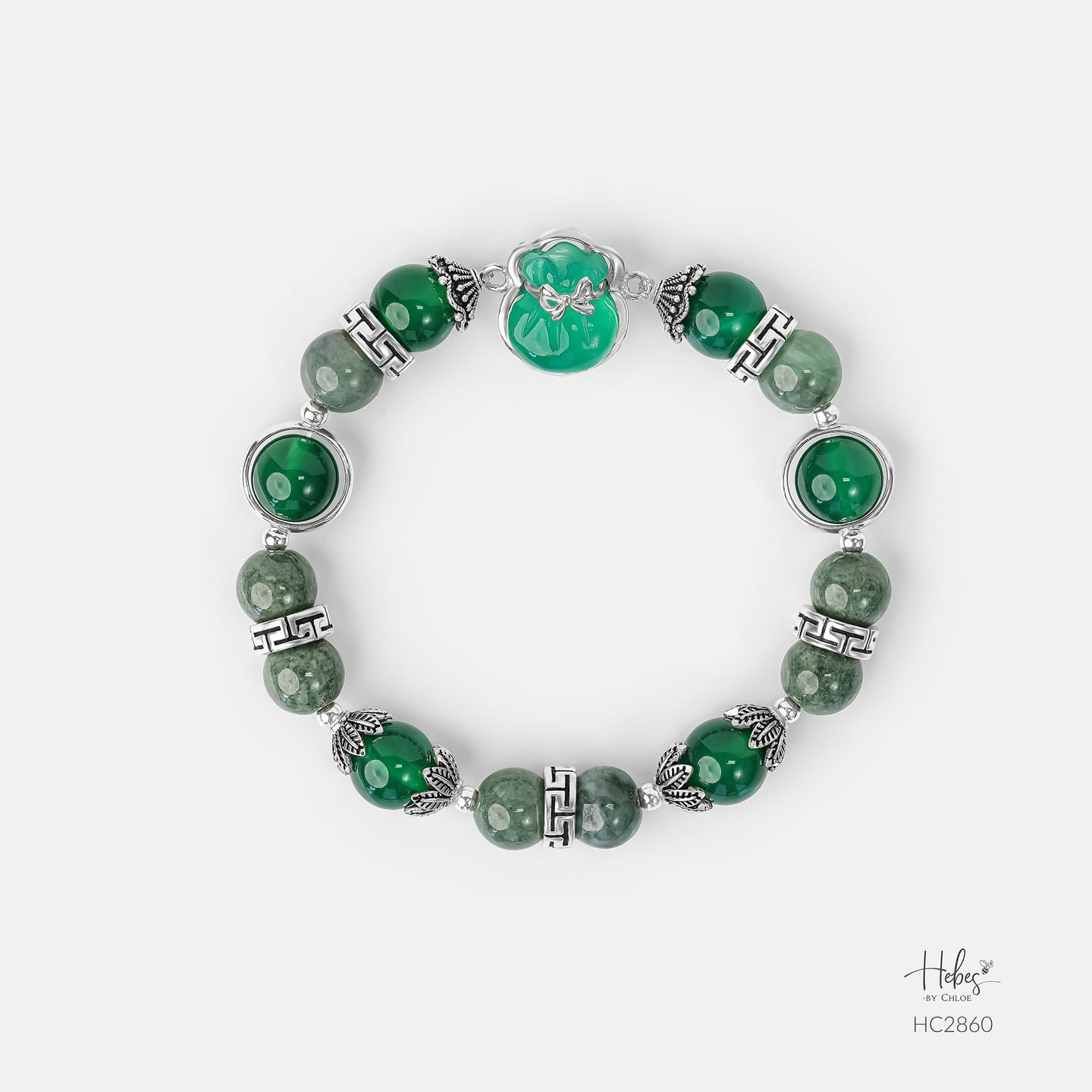 Hebes Green Agate Bracelet HC2860