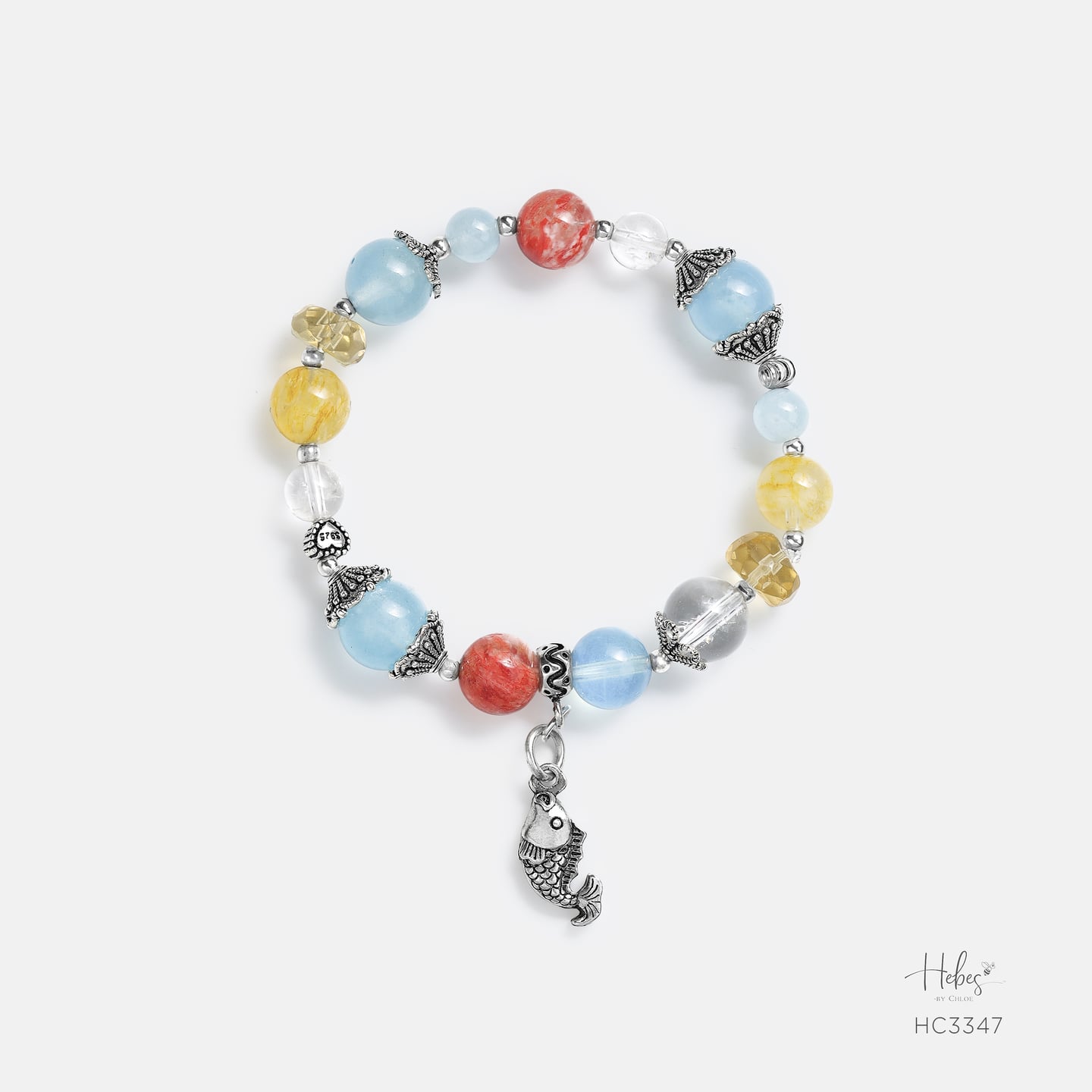 Sparkle and Shine Golden Hour Aquamarine Bracelet