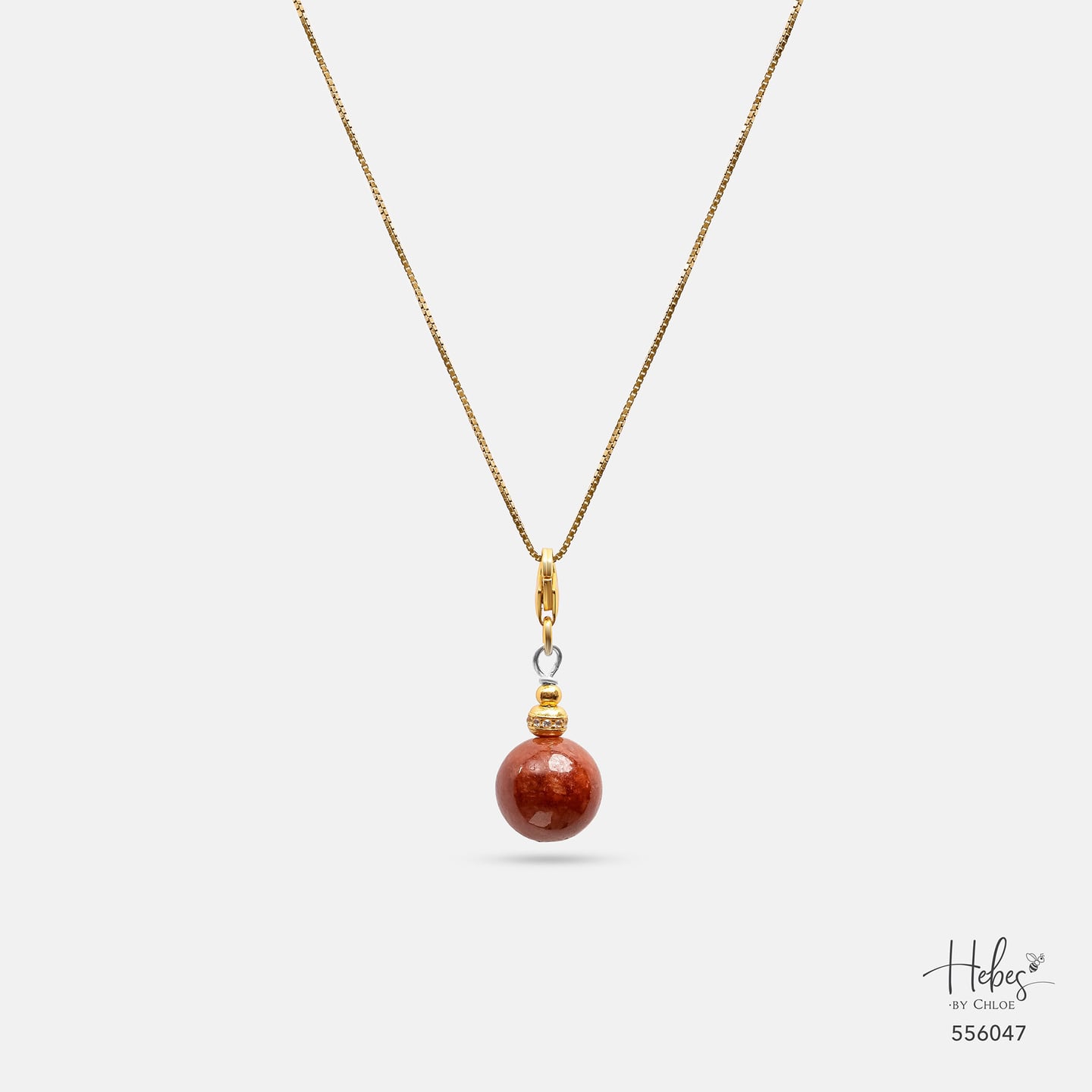 Red Jade Luminous Dawn Pendant 556047