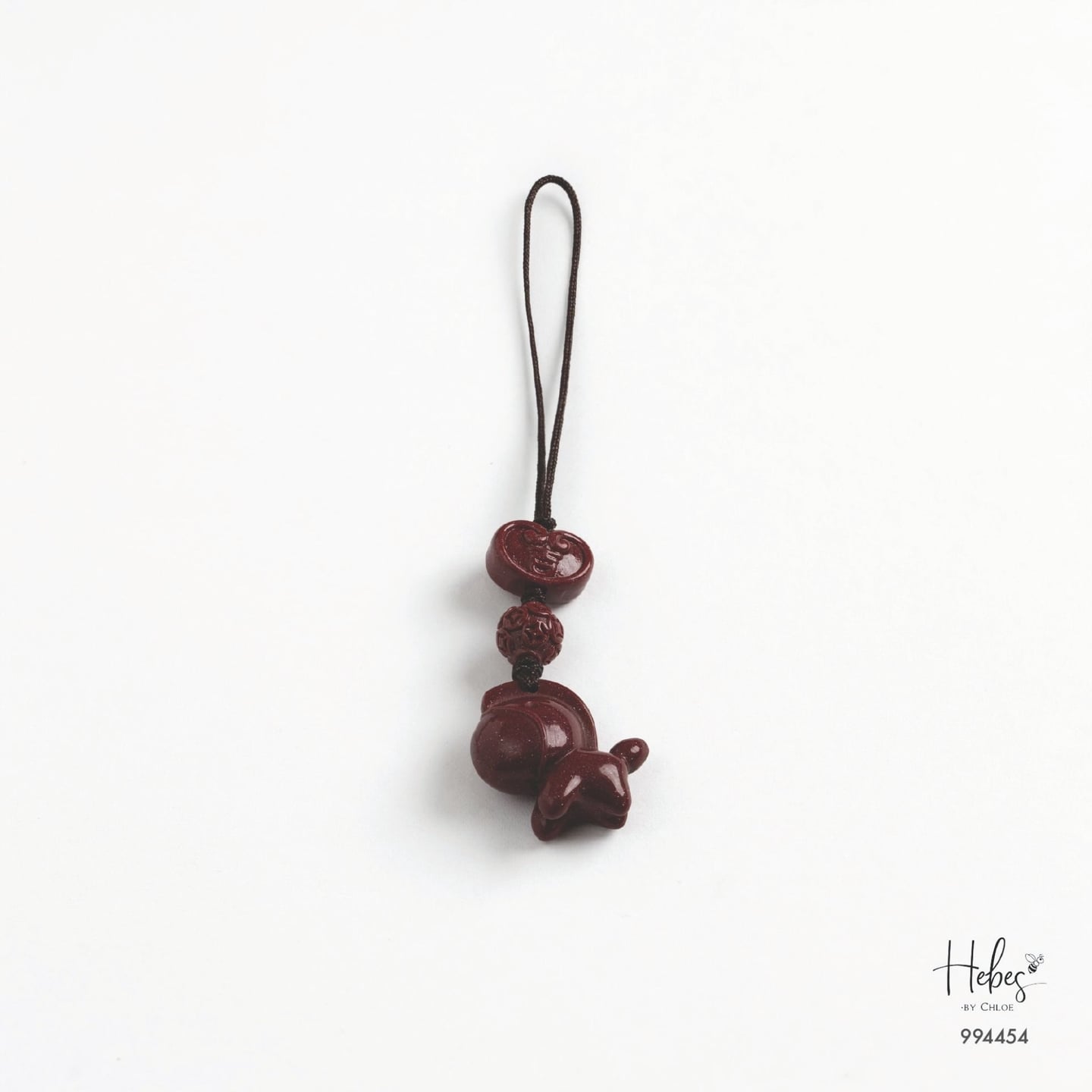 Cinnabar The Horse & Longevity Lock Charm 994454